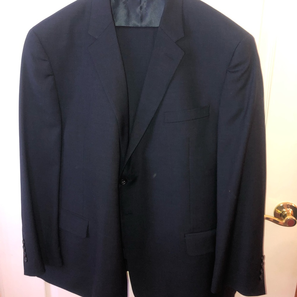navy full suit